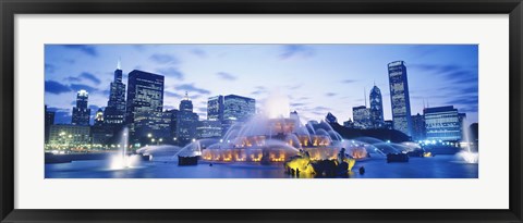 Framed Buckingham Fountain, Grant Park, Chicago, Illinois Print