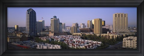 Framed Aerial view of San Diego, California Print