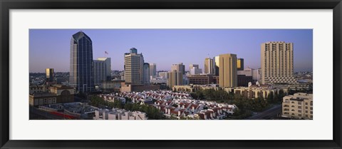 Framed Aerial view of San Diego, California Print