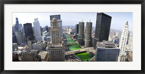 Framed St. Patrick&#39;s Day Chicago IL USA Print