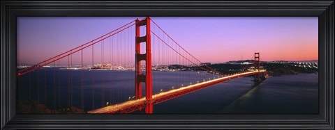 Framed Night Golden Gate Bridge San Francisco CA USA Print