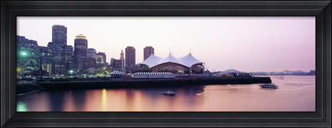 Framed Skyscrapers at the waterfront, Charles river, Boston, Massachusetts, USA Print
