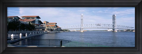 Framed Bridge Over A River, Main Street, St. Johns River, Jacksonville, Florida, USA Print