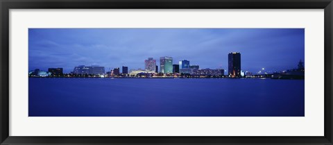 Framed Buildings on the waterfront, Norfolk, Virginia, USA Print