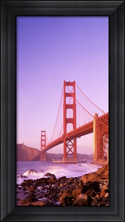 Framed Golden Gate Bridge (horizontal view) Print