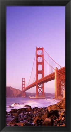 Framed Golden Gate Bridge (horizontal view) Print