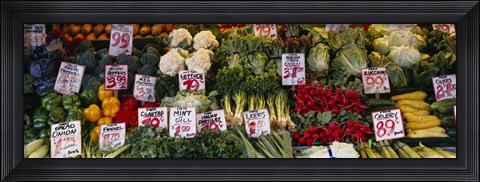 Framed Close-up of Pike Place Market, Seattle, Washington State, USA Print