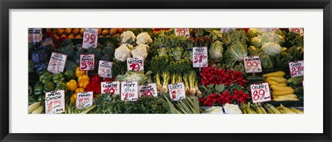 Framed Close-up of Pike Place Market, Seattle, Washington State, USA Print