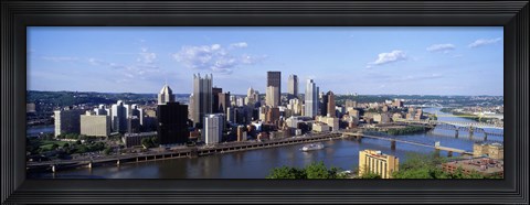 Framed Monongahela River, Pittsburgh, Pennsylvania, USA Print