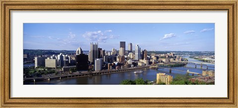 Framed Monongahela River, Pittsburgh, Pennsylvania, USA Print