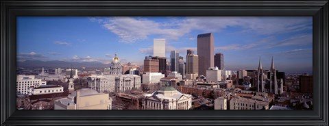 Framed Aerial View of Denver, Colorado Print