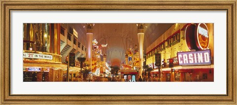 Framed USA, Nevada, Las Vegas, night Print