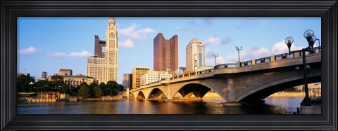 Framed Scioto River, Columbus, Ohio, USA Print