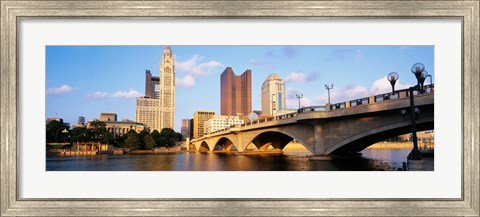 Framed Scioto River, Columbus, Ohio, USA Print