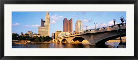 Framed Scioto River, Columbus, Ohio, USA Print