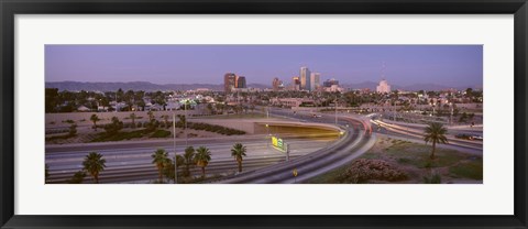 Framed Skyline Phoenix AZ USA Print