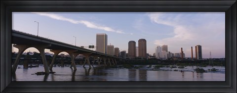Framed Low angle view of a bridge over a river, Richmond, Virginia, USA Print