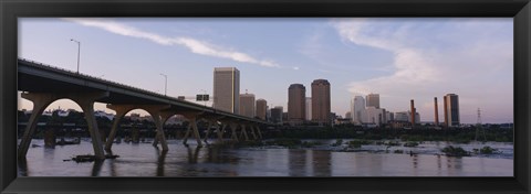 Framed Low angle view of a bridge over a river, Richmond, Virginia, USA Print