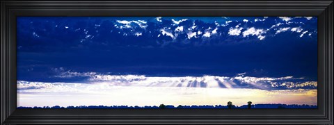 Framed Evening Clouds Sacramento CA USA Print