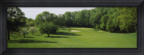 Framed Trees On A Golf Course, Baltimore Country Club, Baltimore, Maryland, USA Print