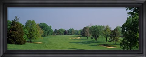 Framed Panoramic view of a golf course, Baltimore Country Club, Maryland, USA Print