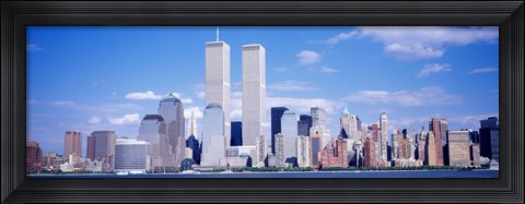 Framed USA, New York City, with World Trade Center Print