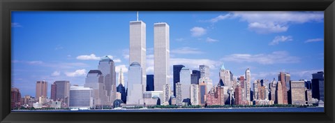 Framed USA, New York City, with World Trade Center Print