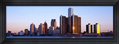 Framed Morning, Detroit, Michigan, USA Print