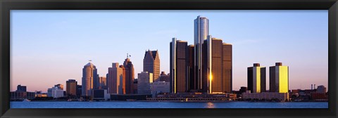 Framed Morning, Detroit, Michigan, USA Print