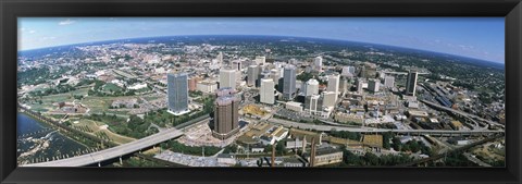 Framed Aerial Richmond VA Print