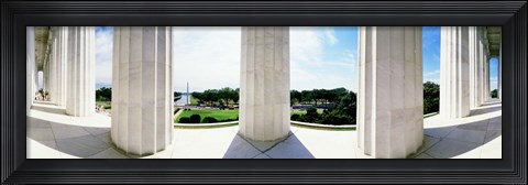 Framed Lincoln Memorial Columns, Washington DC Print