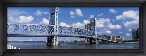 Framed Main Street Bridge, Jacksonville, Florida, USA Print