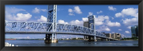 Framed Main Street Bridge, Jacksonville, Florida, USA Print