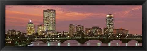 Framed Back Bay, Boston, Massachusetts, USA Print