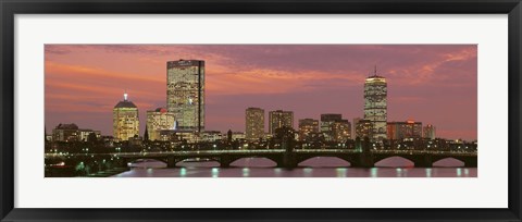 Framed Back Bay, Boston, Massachusetts, USA Print