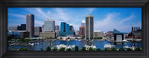 Framed Inner Harbor, Baltimore, Maryland Print