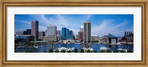 Framed Inner Harbor, Baltimore, Maryland Print