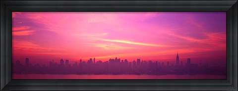 Framed Skyline, NYC, New York City, New York State USA Print