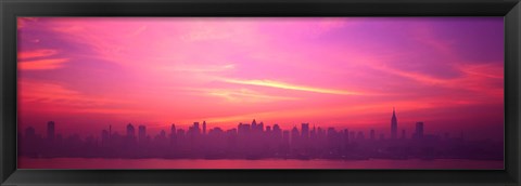 Framed Skyline, NYC, New York City, New York State USA Print