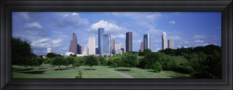 Framed Cityscape, Houston, TX Print