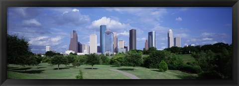 Framed Cityscape, Houston, TX Print