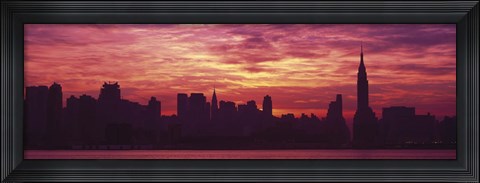Framed Hudson River New York, NYC, New York City, New York State, USA Print