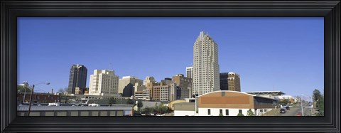 Framed Buildings in a city, Raleigh, Wake County, North Carolina, USA Print