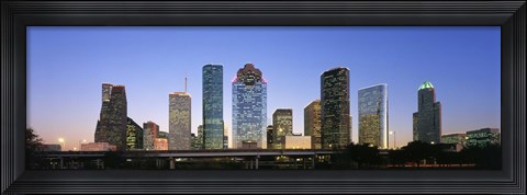 Framed USA, Texas, Houston Print