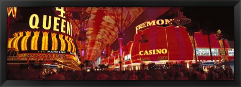 Framed Fremont Street, Las Vegas, Nevada, USA Print