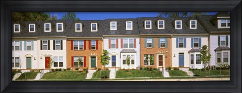 Framed Townhouse, Owings Mills, Maryland, USA Print