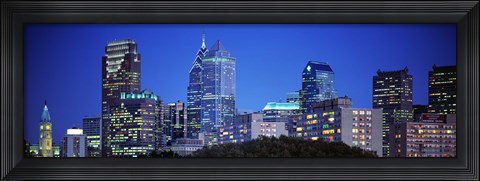 Framed Night, Philadelphia, Pennsylvania, USA Print