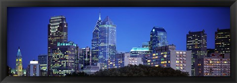 Framed Night, Philadelphia, Pennsylvania, USA Print