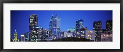 Framed Night, Philadelphia, Pennsylvania, USA Print