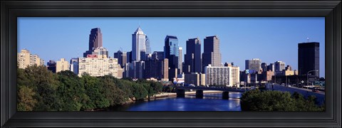 Framed Delaware River, Philadelphia, Pennsylvania, USA Print